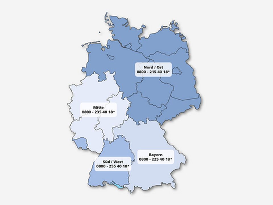 Reifengroßhandel Vertriebsgebiete Deutschland