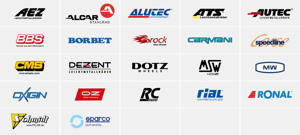 Overview of brands at Ihle tires